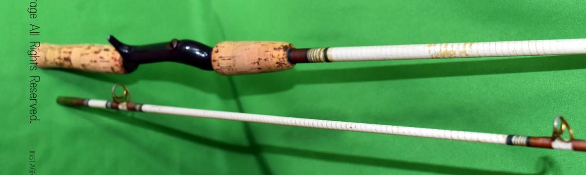 Vintage SHAKESPEARE WONDEROD (Y1610-T14)STREIGHT FIBER 全長184CM 内グリップ部31CM 2PCS拍卖