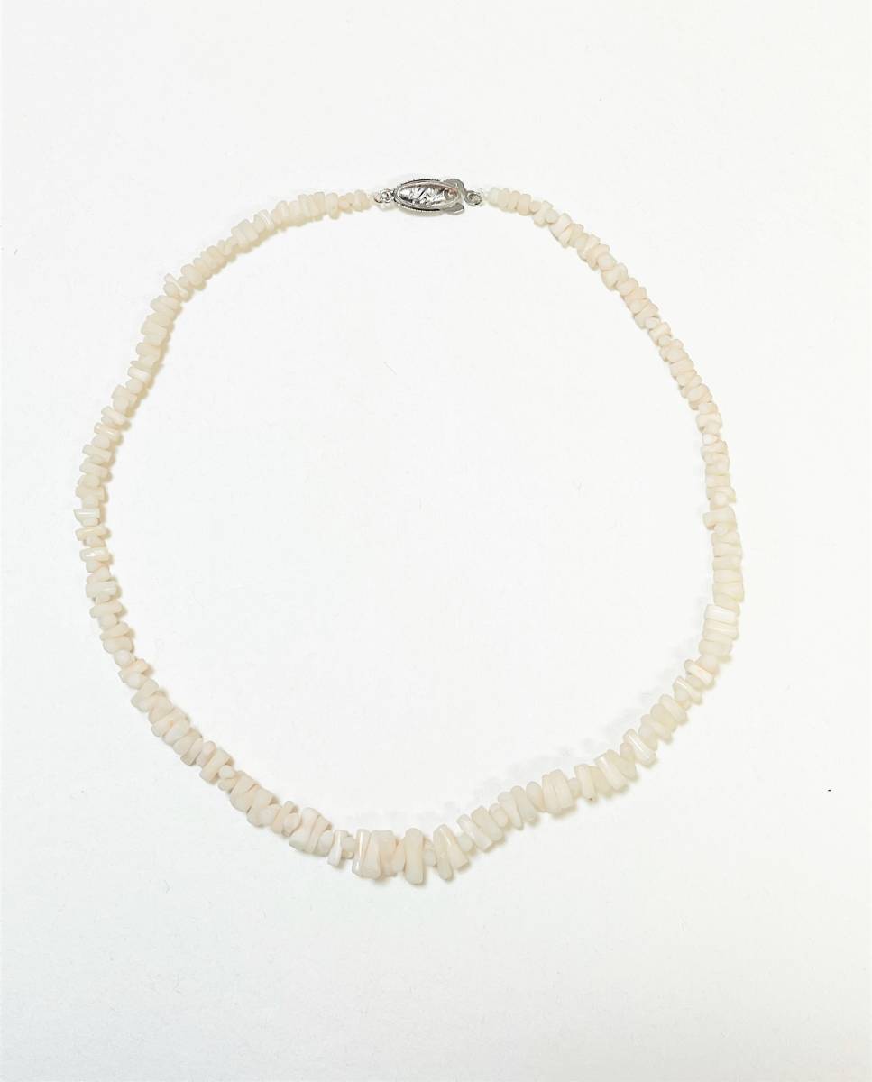 花とら●リサイクル ネックレス ペンダント 首飾り 珊瑚 シルバー リメイク 素材 40cm 230110拍卖