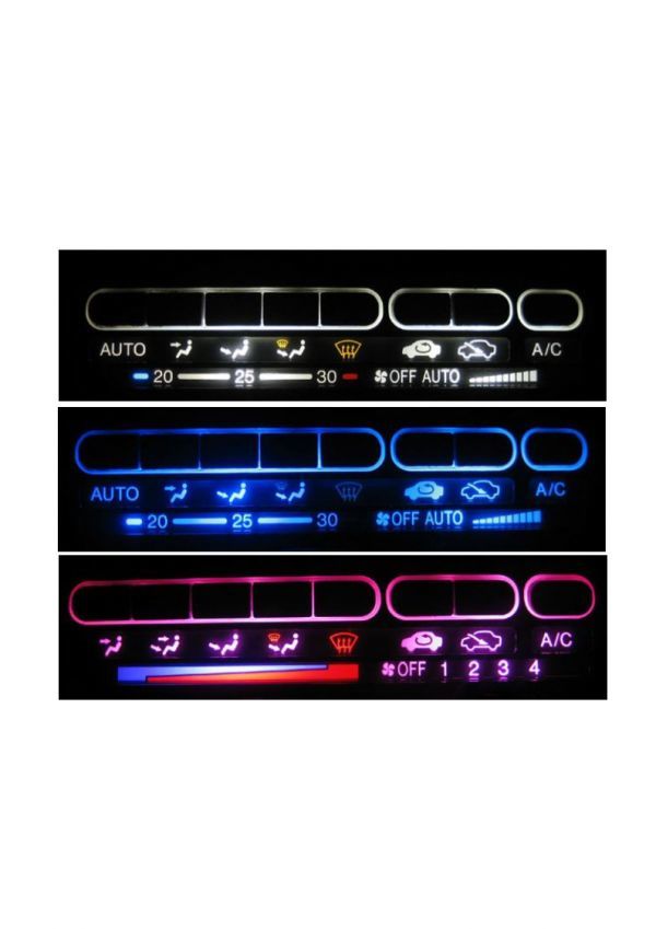 シビック/EG エアコンパネルLED照明1台分セット!ホワイト拍卖