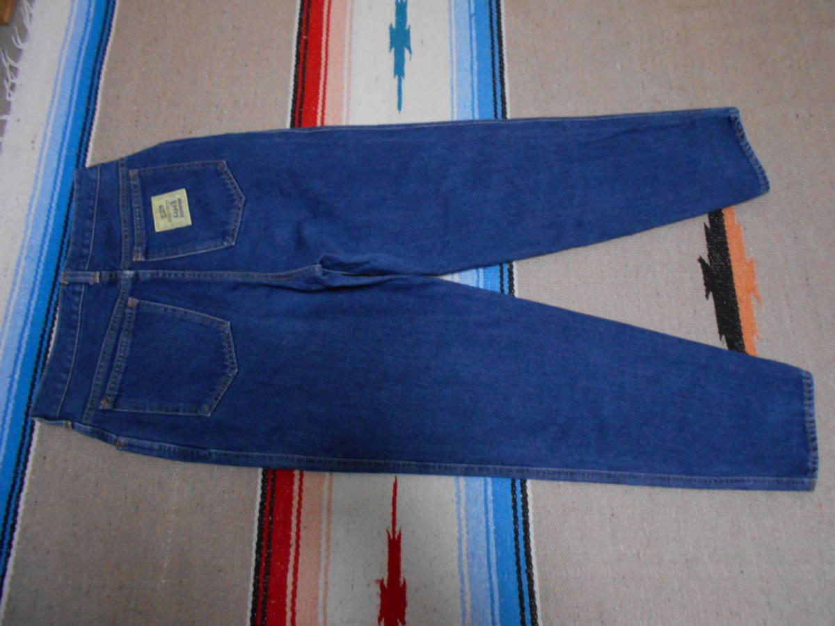 1980年代製 MM-8 VINTAGE SLIM INDIGO JEANS スリム インディゴ染 ジーンズ ビンテージ 昭和レトロ アイドル ディスコ 原宿 竹の子族拍卖