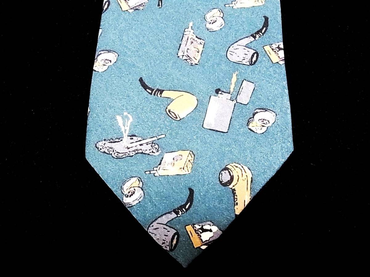 ☆♪★LA3103新品 【煙草・タバコ・パイプ】ネクタイ★拍卖