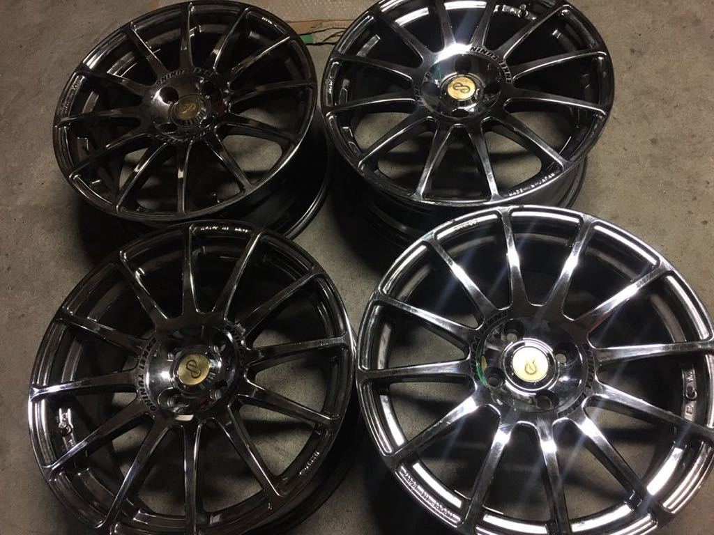 ★ENKEI製 エンケイ SC03 7J+45 マーチ キューブ ミニ フィット PCD100 スパッタリングメッキ拍卖