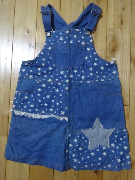 ★HAPPY MAIL デニムジャンパースカート120cm★未使用品拍卖