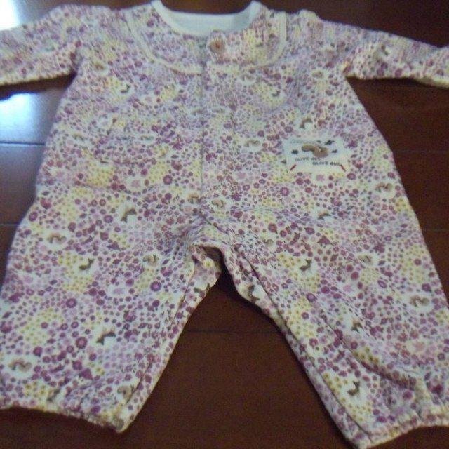 値下げ 新品 新品 フーセンウサギ カバーオール サイズ70 紫 裏起毛 クリックポスト発送可 切手可拍卖