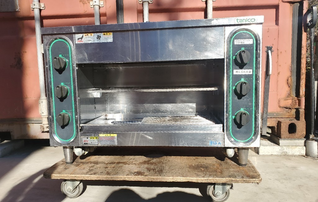 M1810-5 タニコー/グリラー/TIG-90/都市ガス(13A) W850×D415×H615mm 飲食店/厨房/店舗/業務用拍卖