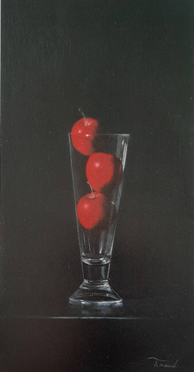 前田俊幸、「三つの姫林檎」、希少画集の額装画、四季、風景、人気作品、オーダーマット付・日本製新品額入り、送料無料拍卖