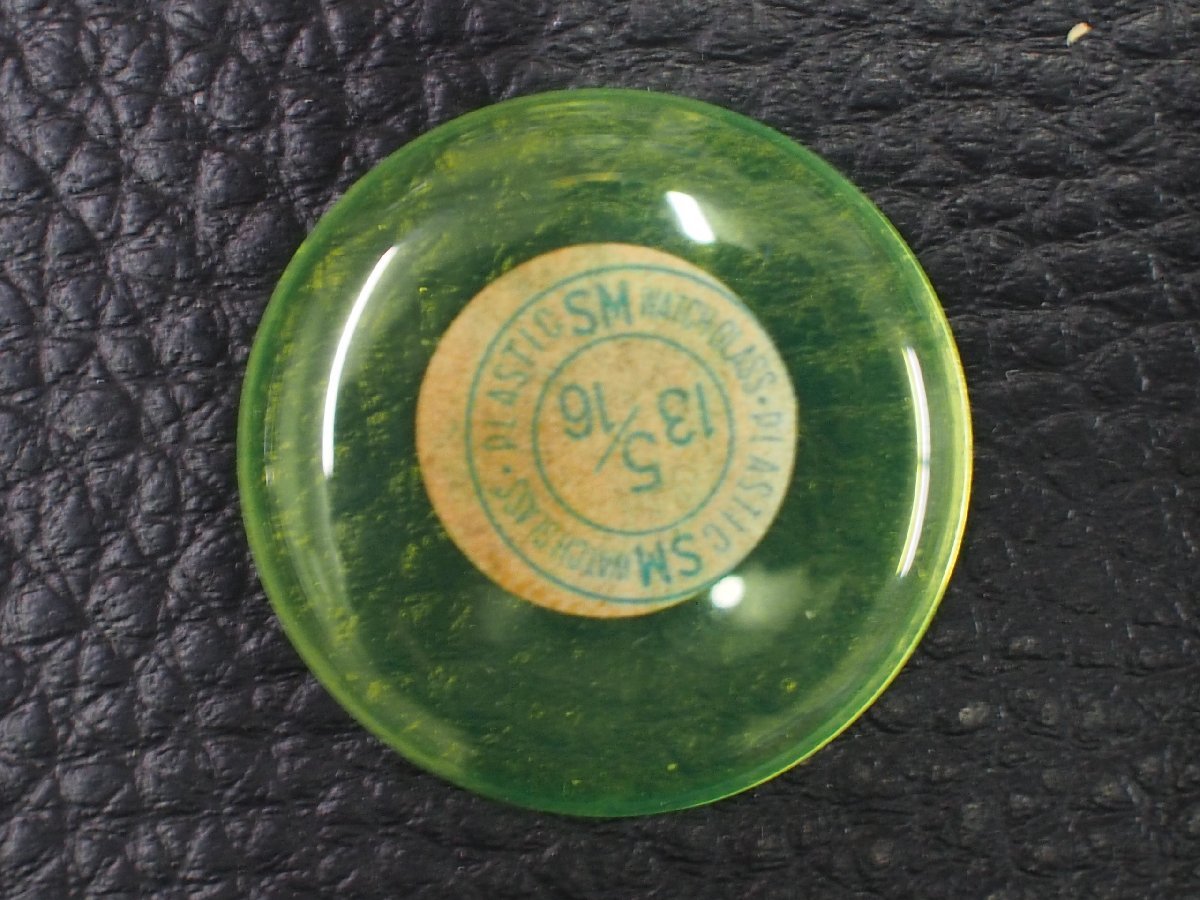 ヴィンテージ部品 レア物 純正対応部品 SM イエロー カラー プラスチック ガラス 風防 Watch glass 品番: 13 5/16拍卖