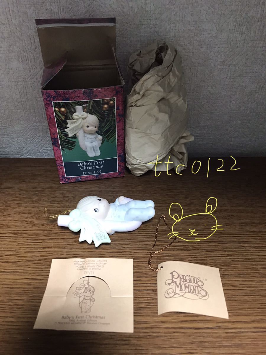 新品未使用(開封品) Precious Moments Last Forever(プレシャスモーメント) 527483【Baby’s First Christmas Dated 1992】送料220円拍卖