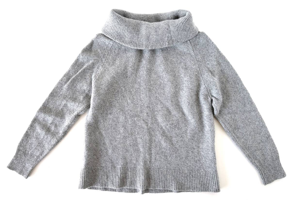 ★超美品 UNITED ARROWS ユナイテッドアローズ タートルネック セーター グレー レディース 送料無料拍卖