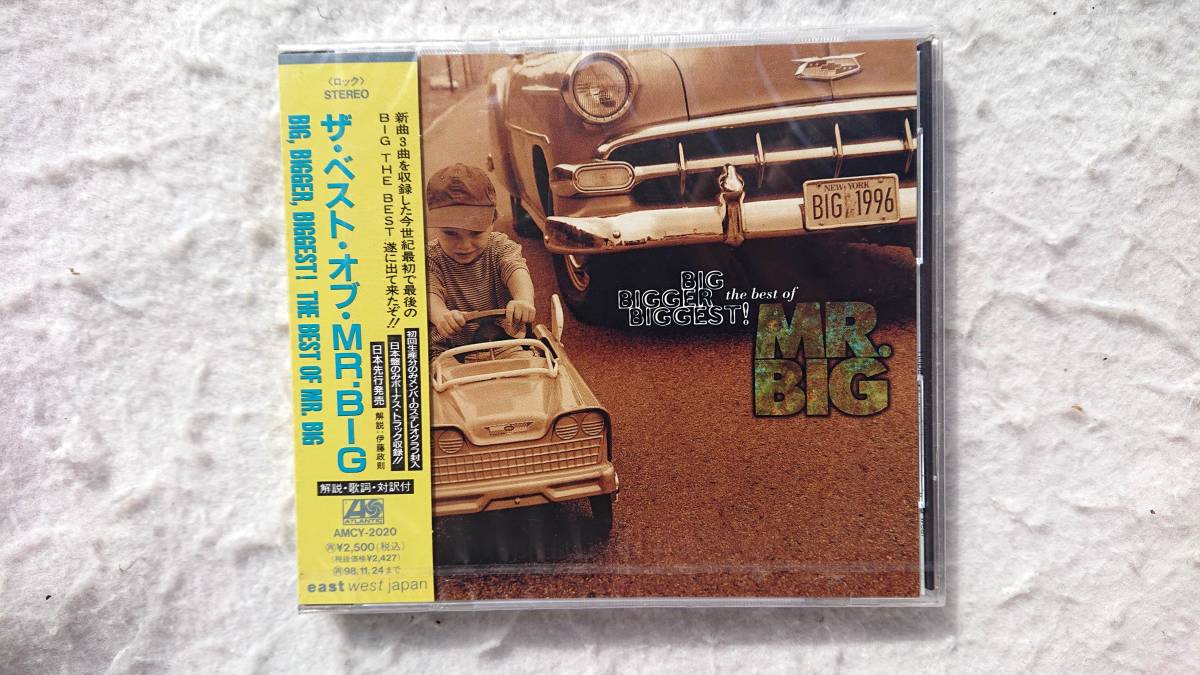 ザ・ベスト・オブ・MR.BIG 初回生産限定盤 BIG, BIGGER, BIGGEST! The Best Of MR.BIG 96年発売拍卖