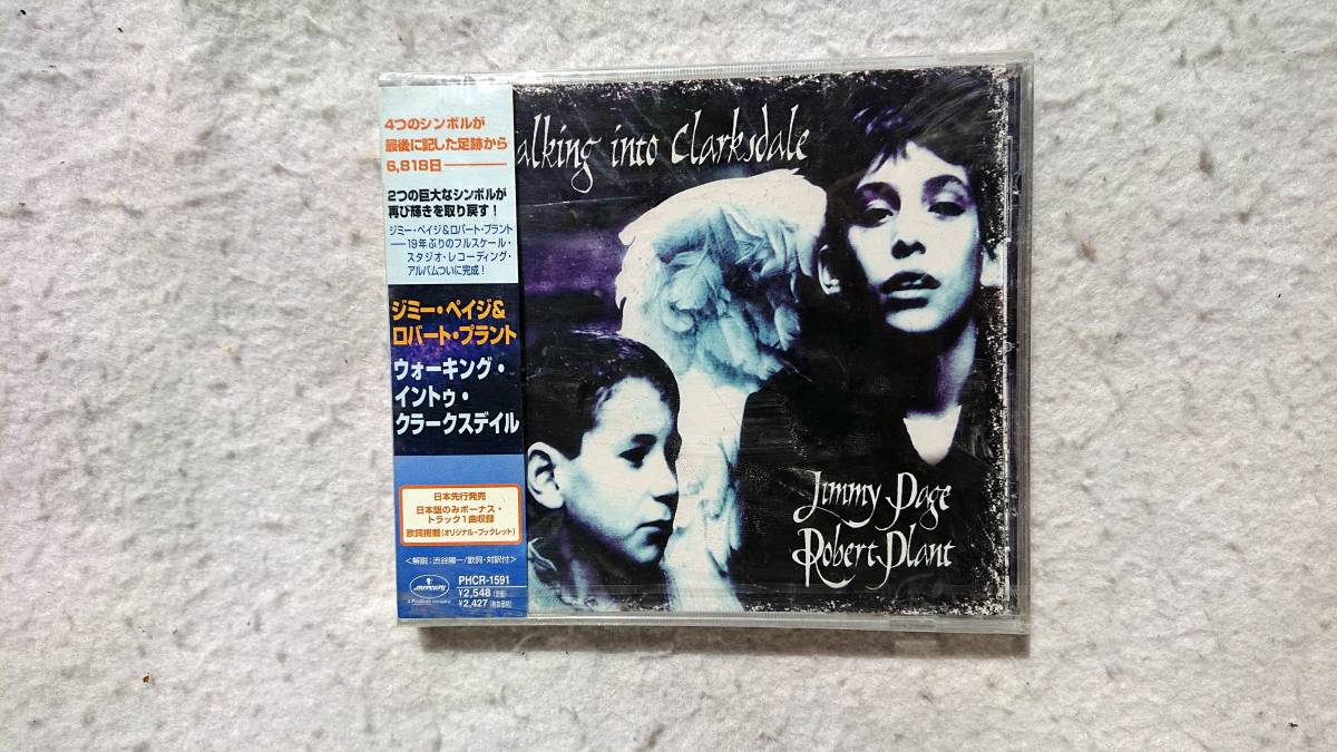 ジミー・ペイジ&ロバート・プラント ウォーキング・イントゥ・クラークスデイル ボーナス・トラック入り 98年発売拍卖
