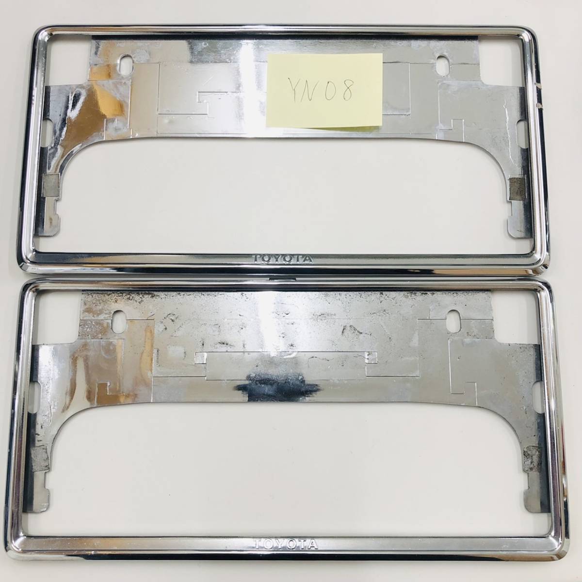 TOYOTA トヨタ ナンバープレート ナンバーフレーム 枠 2枚 YN08拍卖
