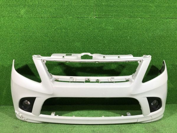 SUZUKI スズキ セルボターボ HG21S H22年 純正 フロントバンパー フォグライト付き ホワイト 白 FRONT BUMPER ID:1413拍卖