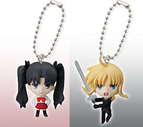 ガチャガチャ Fate/Zero スイング2 フィギュア 遠坂凛&セイバー バンダイ拍卖