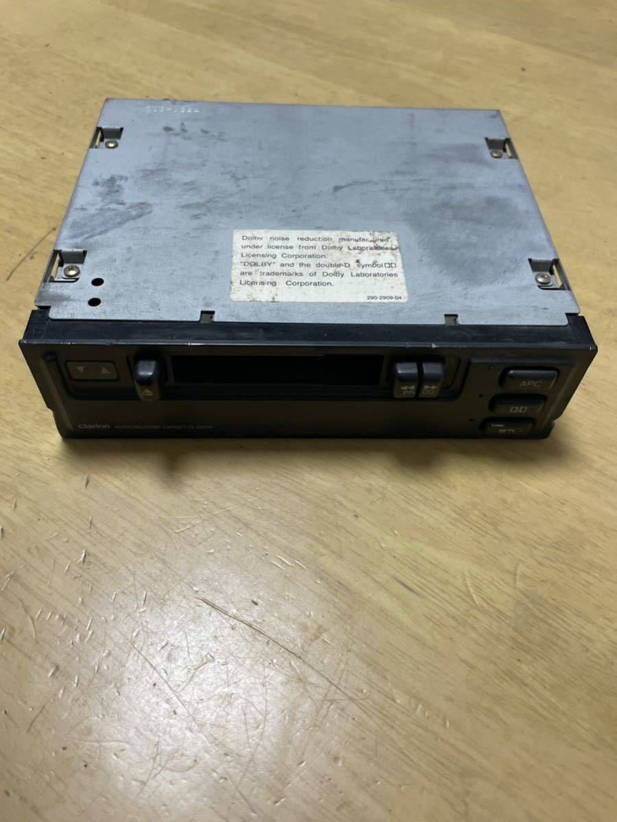 クラリオン オート リバース カセット デッキ AM FM 24V ジャンク Clarion トラック レア テープ 昭和 レトロ拍卖
