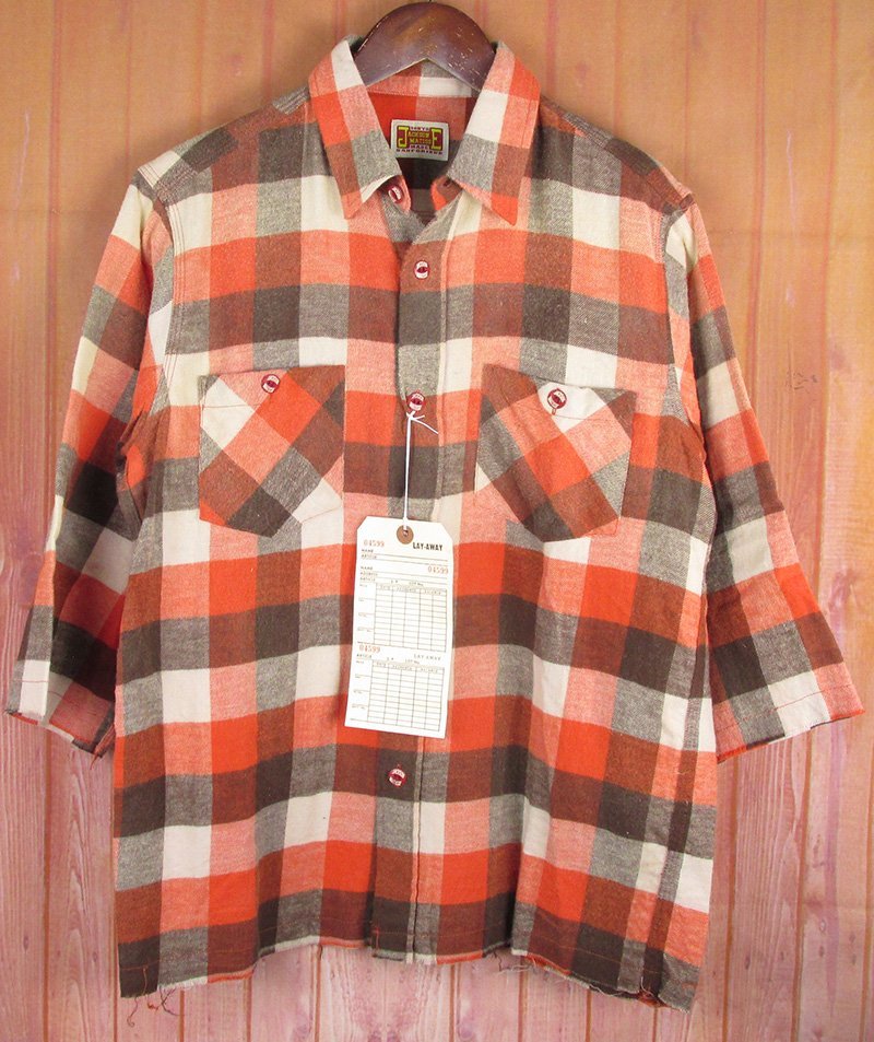 LFS7345 JACKSON MATISSE ジャクソンマティス 7分丈 カットオフ チェック ネルシャツ S 未使用拍卖