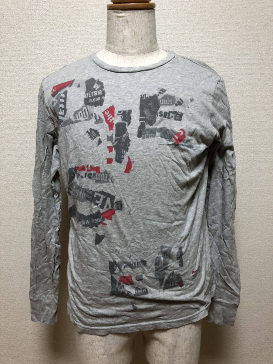 DIESEL ディーゼル 総柄 長袖Tシャツ Sサイズ拍卖