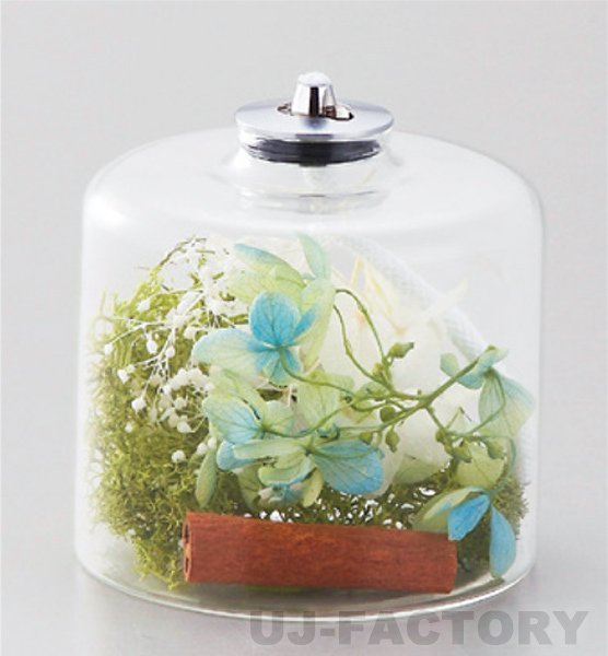 ★ムラエ/ハーバリウムランプ(Herbarium Lamp)GT-242GR★ブリザードフラワーがおしゃれで可愛い!オイルランプ 癒しの明かり♪拍卖