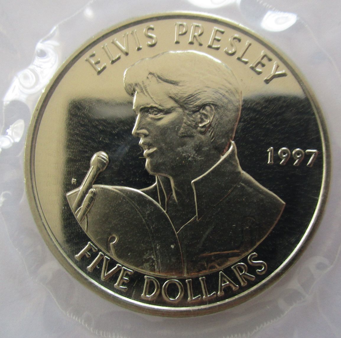 マーシャル諸島 エルビス プレスリー 5ドル 1997年 硬貨拍卖