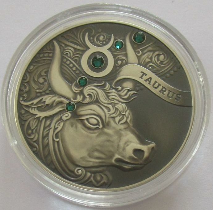 ベラルーシ 牡牛座 牛 星座 20ルーブル 2014年 銀貨 硬貨拍卖