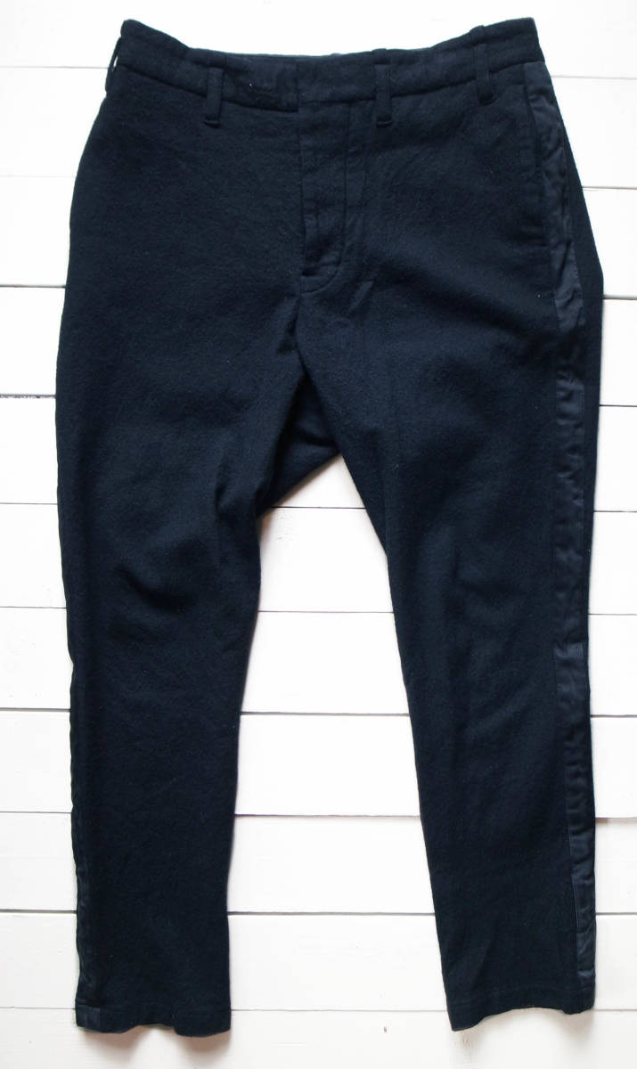 ARTS&SCIENCE アーツ&サイエンス サイドライン ウールパンツ 黒 日本製拍卖