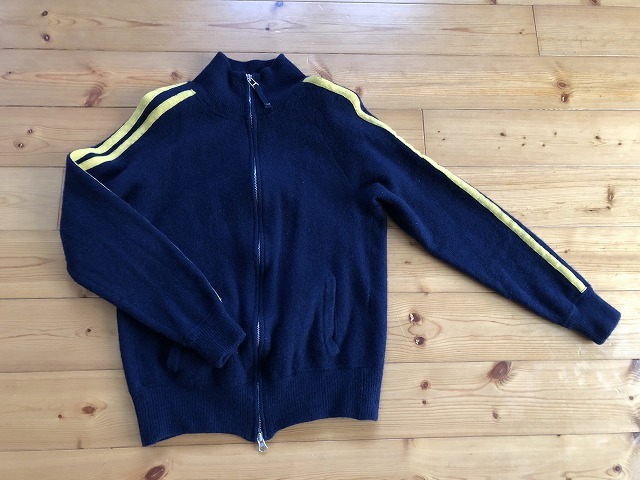 ☆PLUS ONE サイズM PL-2715005 紺色 Right-on ウール80% ライトオン ニット セーター カーディガン アウター 中古品☆拍卖