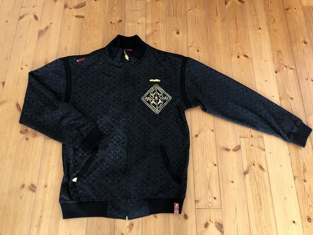 ☆AKA STASH HOUSE ジャケット サイズL 黒/金色 STACK PAPER SAY NOTHING アウター Zip Front Jacket アカスタッシュハウス☆拍卖