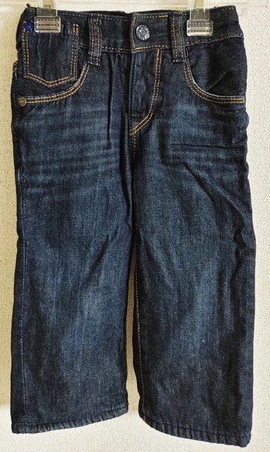 90㎝ baby Gap ギャップ 長ズボン ジーンズ 裏起毛 暖パン 秋冬拍卖