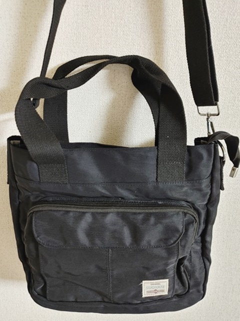 バッグ SUOYATE トートバッグ ショルダーバッグ ファスナー 2WAY 黒 拍卖