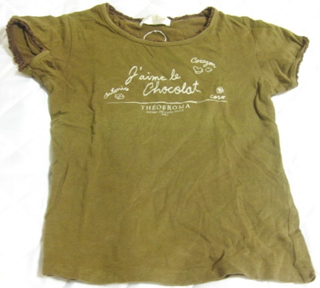 130㎝ UNIQLO ユニクロ SWEETS 半袖 Tシャツ カットソー こげ茶拍卖