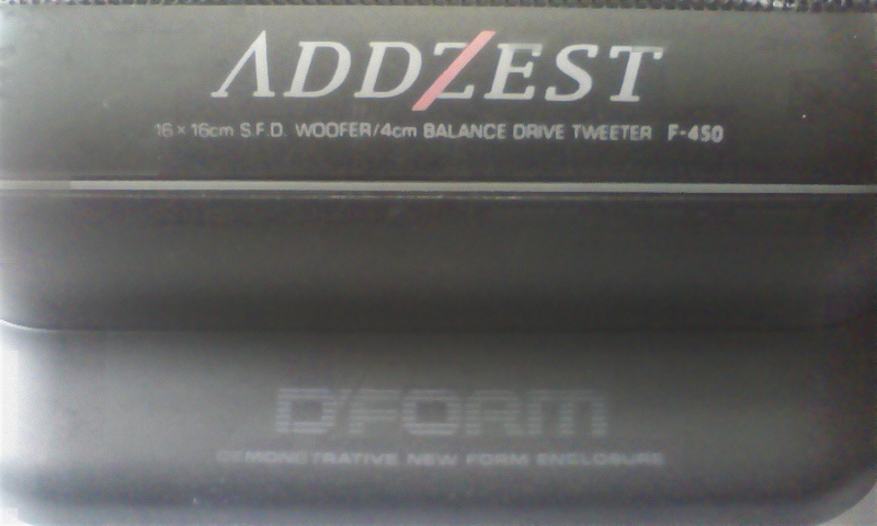 ADDZESTアゼストスピーカー音出し確認済み!D’FORM、F-450、SFD EOOFER/4㎝BALANCE DRIVETWEETER16X16、MAX100W格安!拍卖