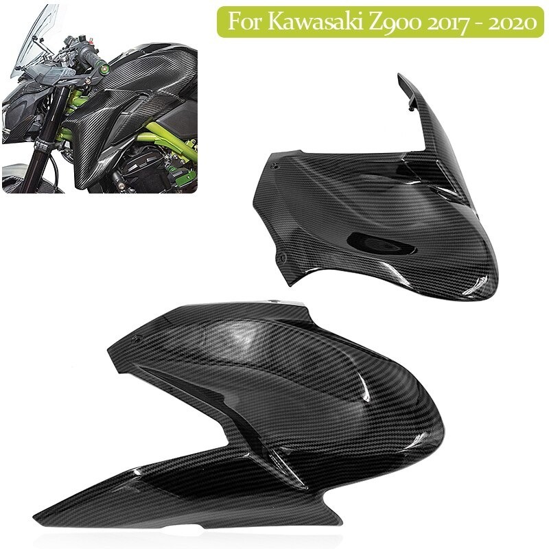 送料無料 KAWASAKI カワサキ Z900 2017-2020 燃料タンク 保護 サイドパネル トリム カバー プラスチック拍卖