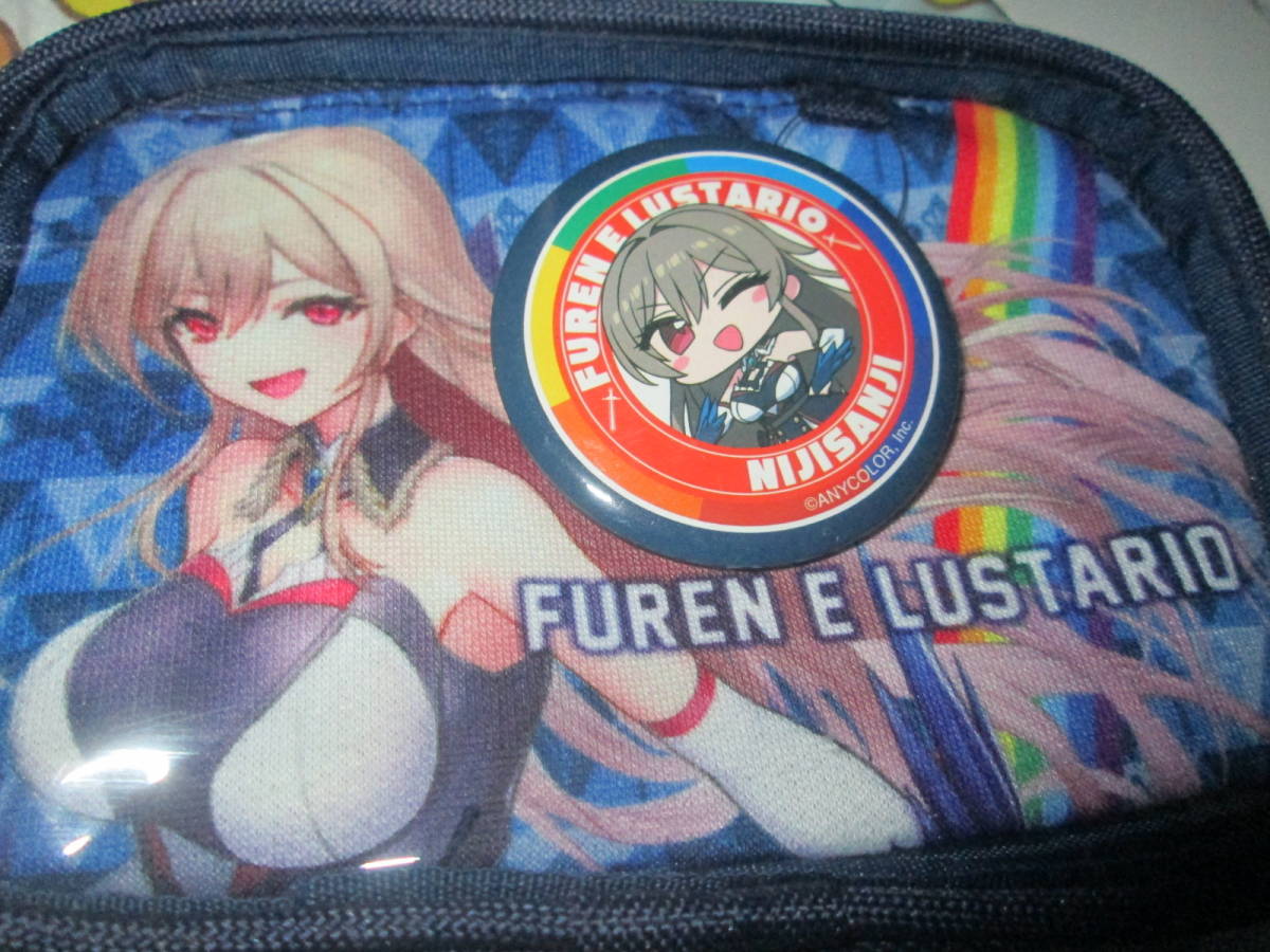 〇。゜〇新品♪にじさんじ フレン・E・ルスタリオ ポーチ バッジつき 紺 〇゜。〇拍卖