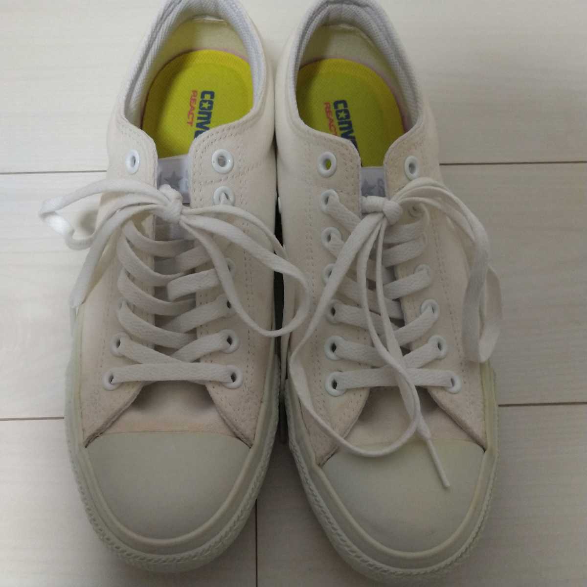 特典あり 送料無料 ABCマート限定 CONVERSE コンバース ST REACT OX オールスター US9.5 28cm ホワイト拍卖