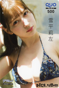 雪平莉左「アクション」2022年14号クオカード(C)拍卖