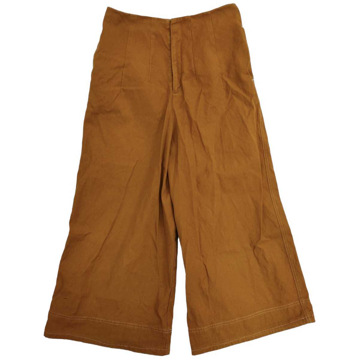 LA MARINE FRANCAISE/マリンフランセーズ レディース ワイドパンツ 8分丈 ブラウン I-1368拍卖