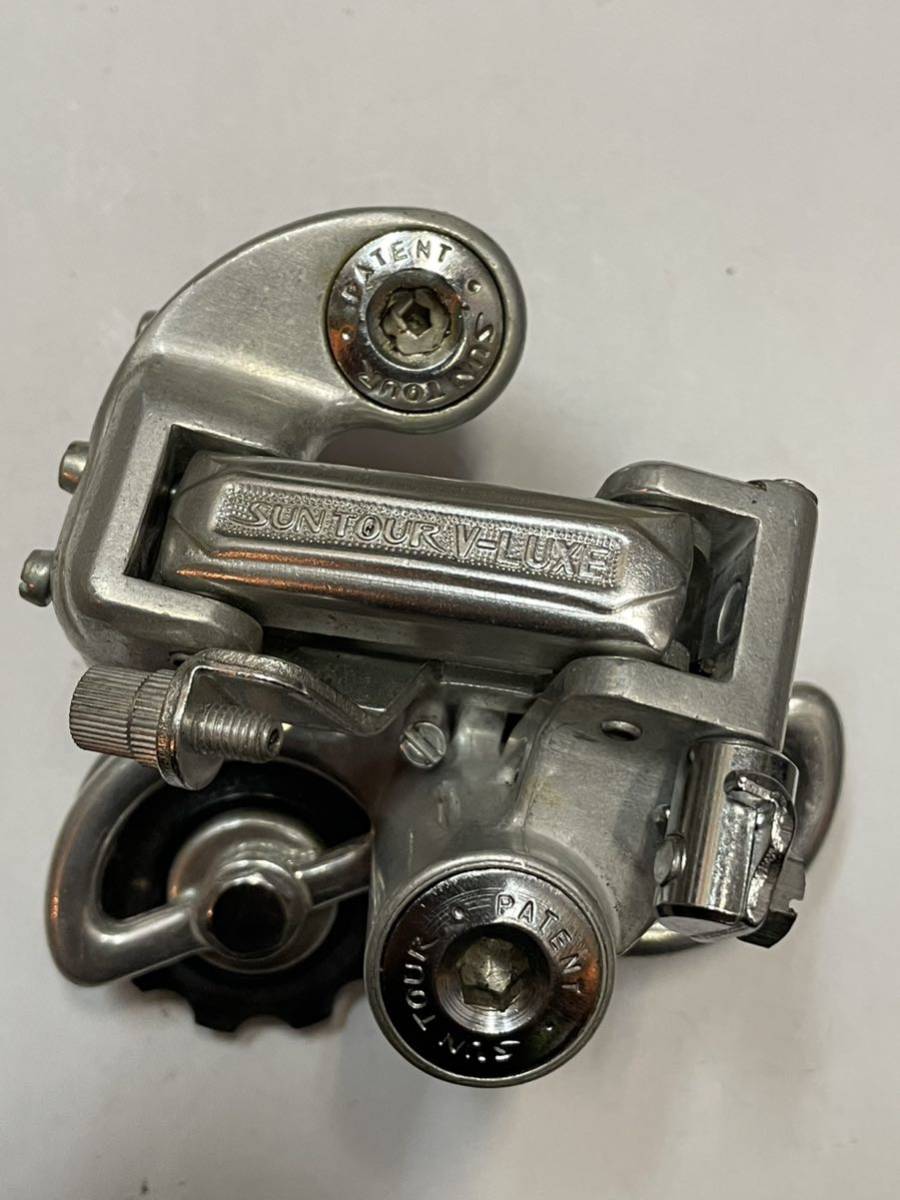 可動品 コレクターズアイテム ビンテージ『サンツアー V-LUXE リアディレイラー』ヴィンテージ 変速機suntour derailleur拍卖