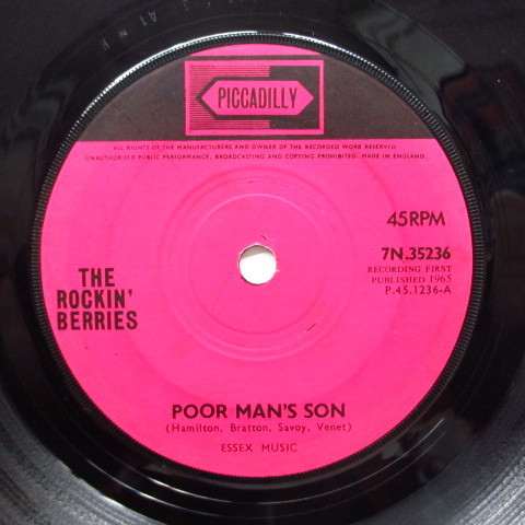 ROCKIN' BERRIES-Poor Man's Son (UK Orig.)拍卖