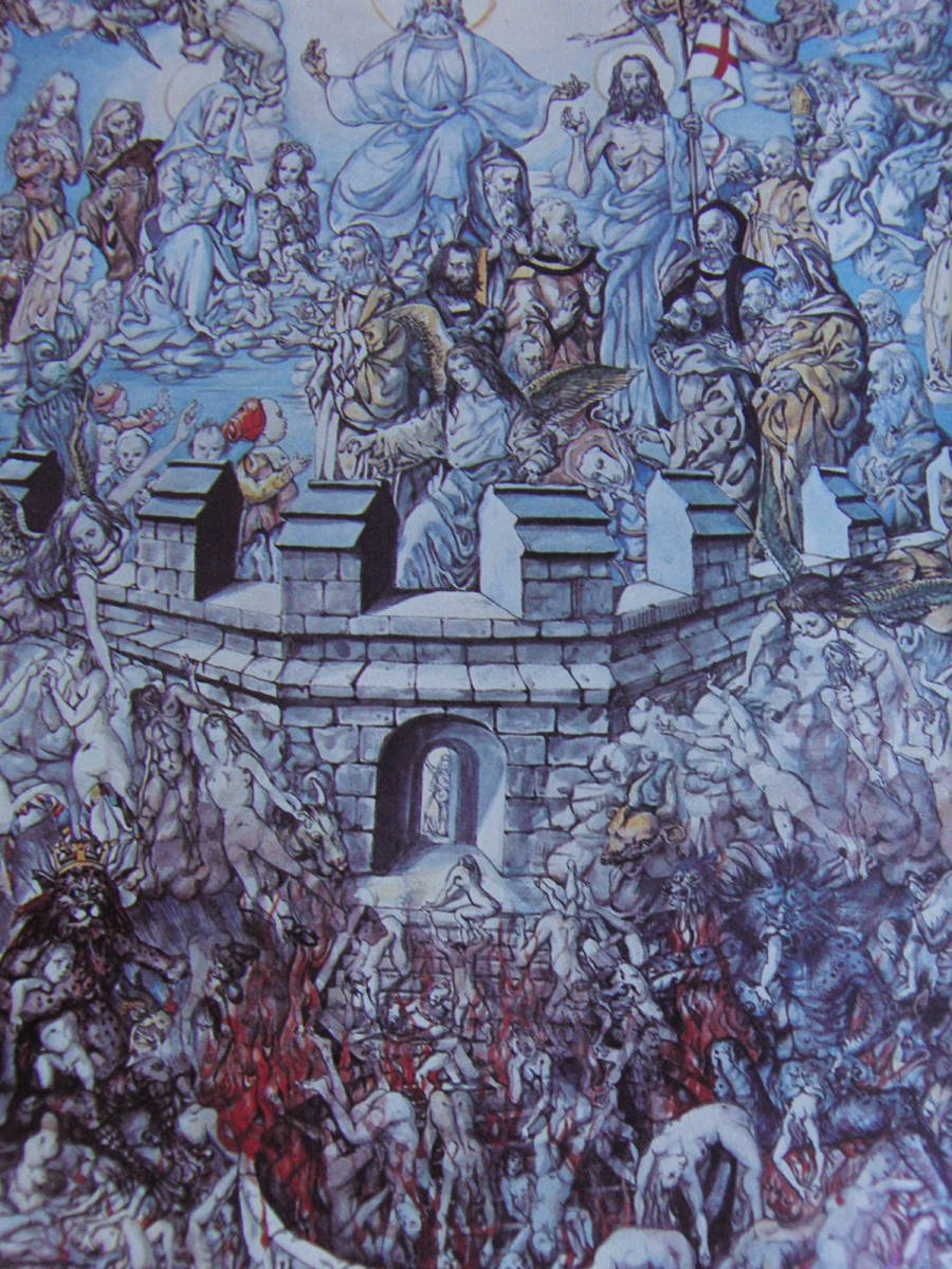 藤田嗣治、「La Nouvelle Jerusalem」、希少画集の額装画、人気作品、オーダーマット付・日本製新品額入り、送料無料拍卖