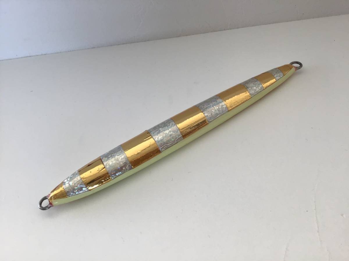 新商品!【ケイムラスロージグ ゴールドホログラム 180g 夜光】 真鯛 ブリ マグロ ヒラマサ プロマリン シマノがまかつ ジグジギング拍卖