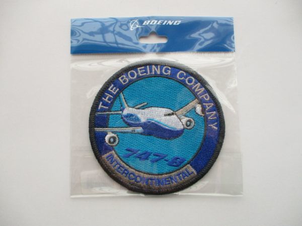 【送料無料】ボーイングTHE BOEING COMPANY『747-8 INTERCONTINENTAL』ワッペン/PATCH飛行機Bインターコンチネンタル航空機パッチ航空 H1拍卖
