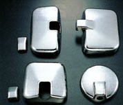 トラック用品 日野 クルージング/ライジングレンジャー増トン車 (H1.8~H11.3) 標準/ワイド車用 メッキ ミラーカバーセット【送料800円】拍卖