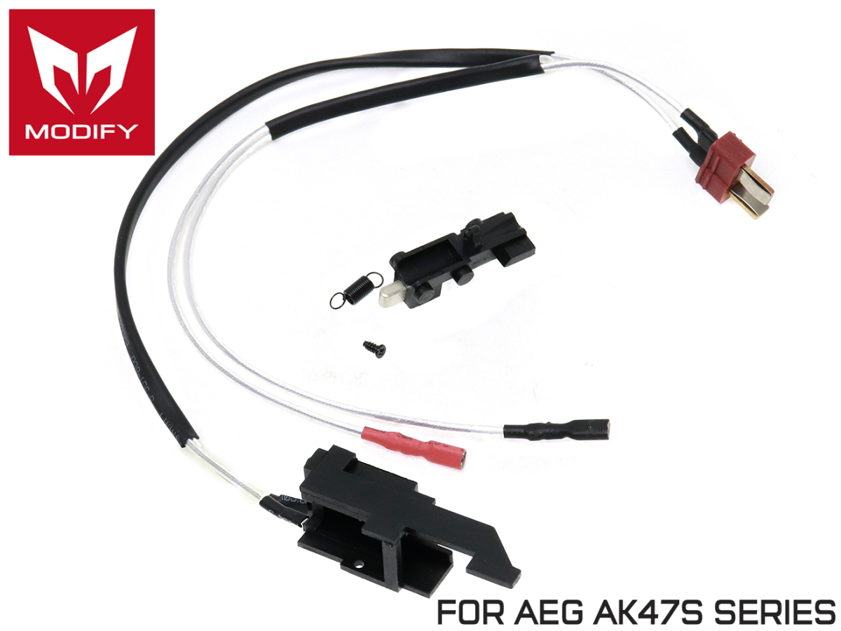 MD-AESW-010 MODIFY Quantum 強化スイッチ 前方配線キット for AK47Sシリーズw/シルバーメッキワイヤー&ウルトラプラグ拍卖