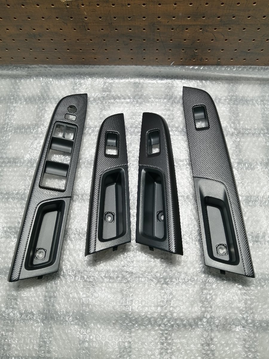 SUBARU STI WRX VAB VAG レヴォーグ VMG VM4 カーボン調 ウインドウスイッチパネル 前後一台セット 新品並み拍卖