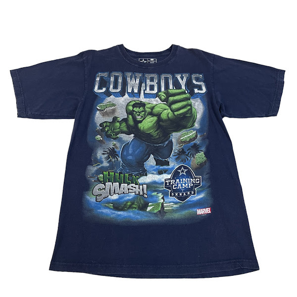 ★NFL Dallas Cowboys Marvel Hulk コラボ Tシャツ拍卖