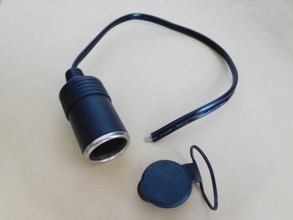 防水キャップ付 シガーソケット メス 増設 加工 (検 LED HIDキット 社外品 ハーネス拍卖