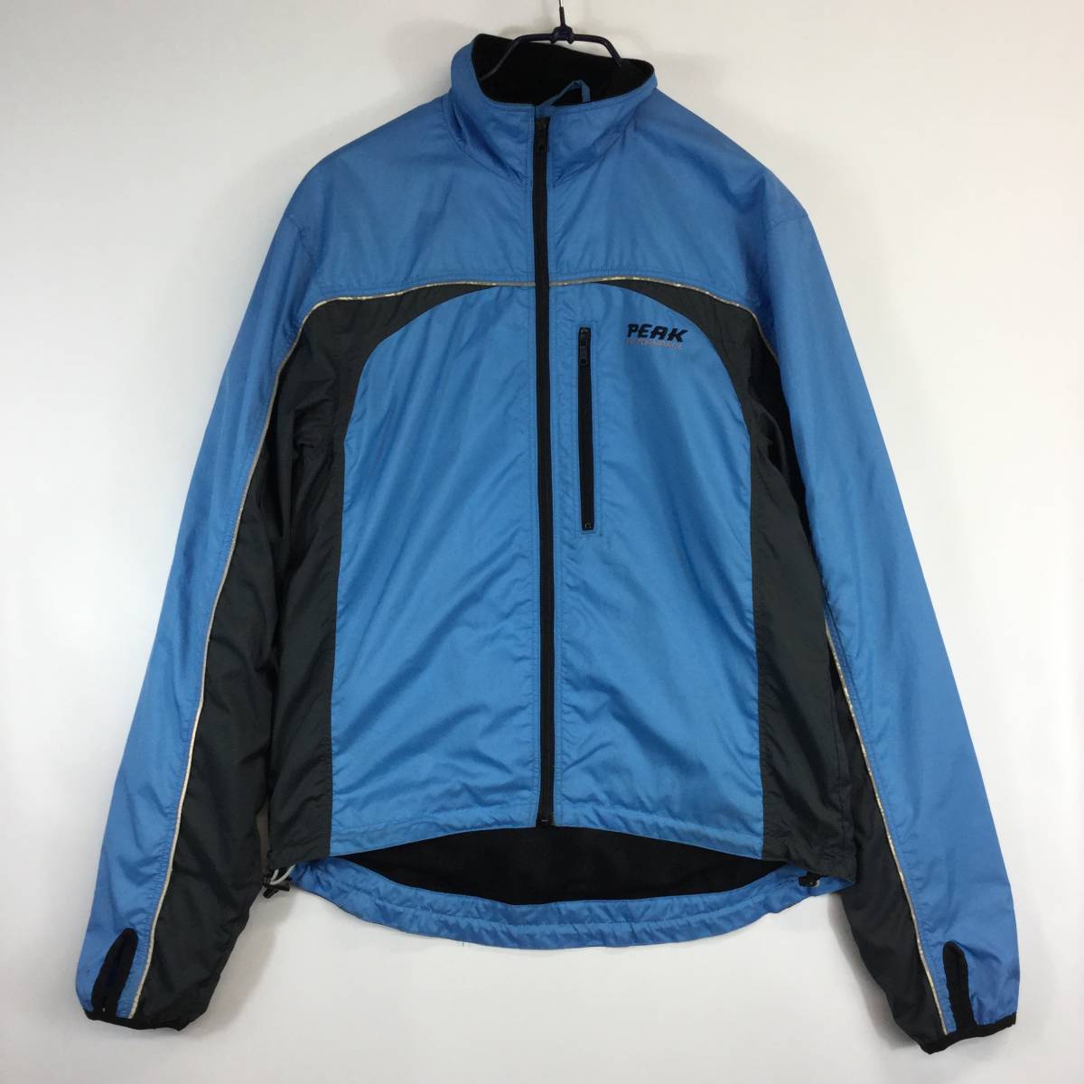 ピークパフォーマンス PEAK PERFORMANCE サイクルウェア ウインドブレーカー 水色 ブラック Sサイズ拍卖