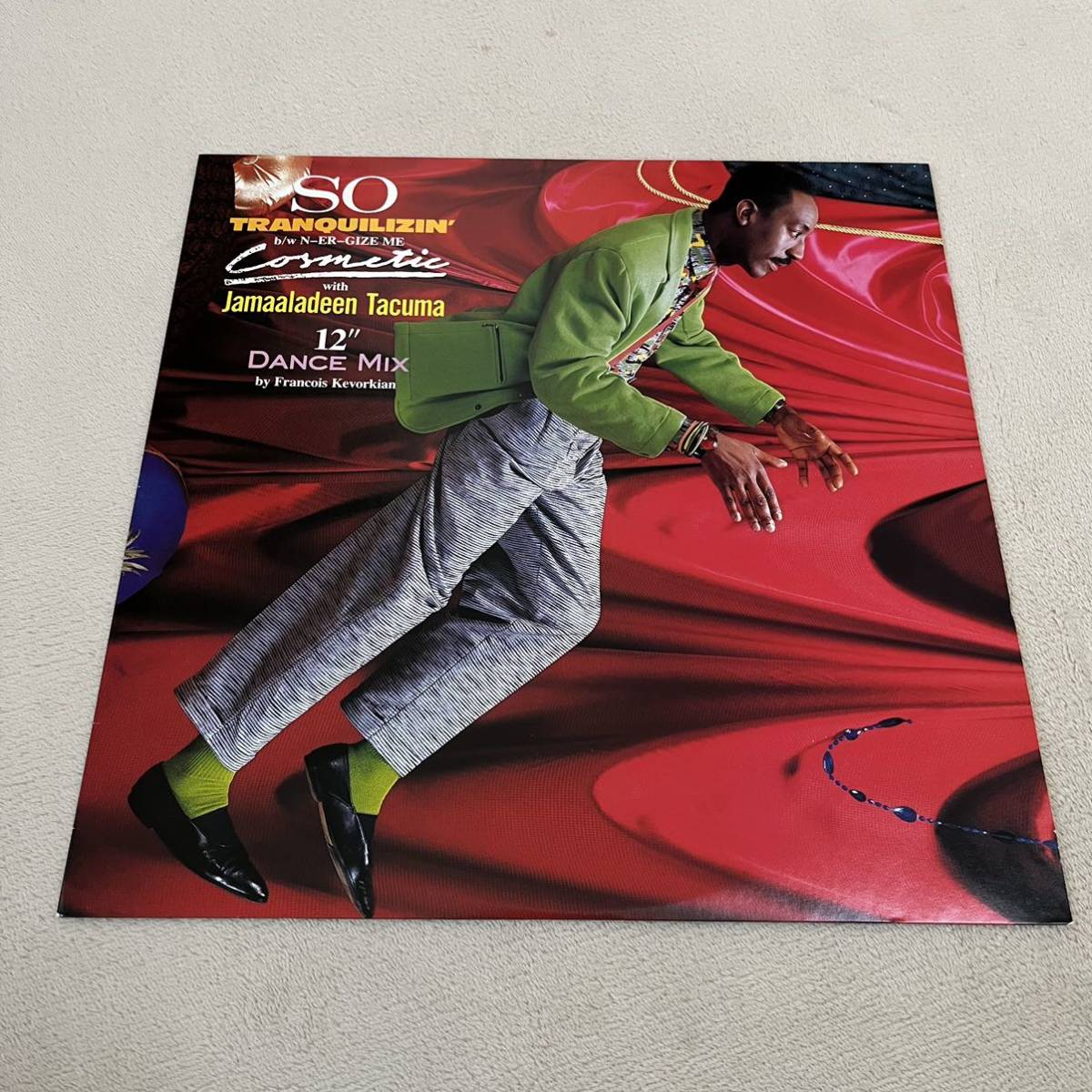 【国内盤】COSMETIC with JAMAALADEEN TACUMA SO TRANQUILZIN ジャマラディーンタクマ / 12インチシングルレコード /C12Y0122/R&Bファンク拍卖