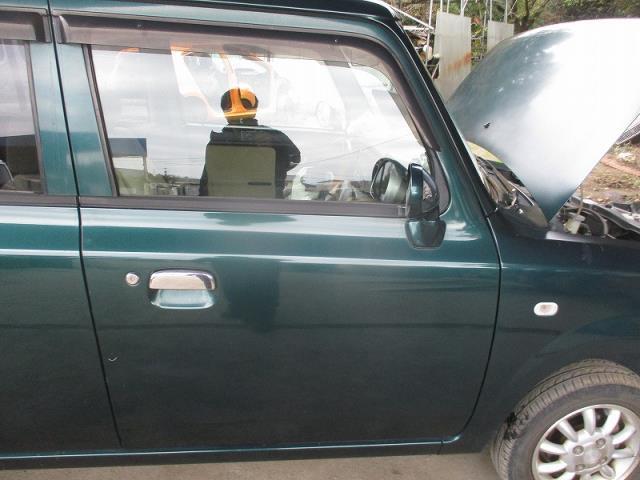 ラパン UA-HE21S 右フロントドア 運転席 ZY6 カクタスグリーンメタリック拍卖