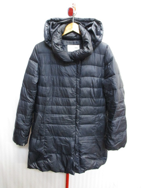 マサキマツシマ プレミアム ダウンコート SIZE11 紺 ダウンパーカー ダウンフーディー ロングダウンウエア ダウンジャンパー01204拍卖